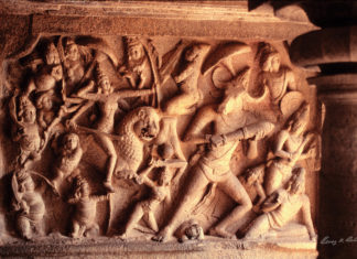 What was the position of women in ancient India? Mahishasurmardini, Mamallapuram, Tamil Nadu, seventh century CE. The theme of Goddess Durga vanquishing the demon Mahisha is one of the most popular representations of Hindu art. She represents the vigour and power, the determination and courage within us, with which we must battle the evil of our ignorance of the truth. (Image Source: Benoy K Behl)