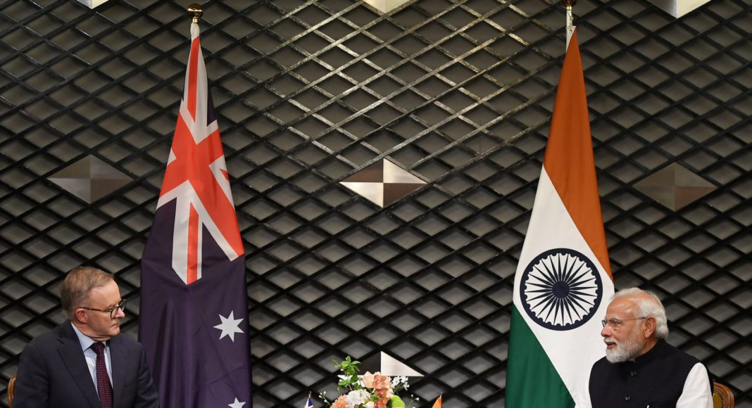 Image source: Prime Minister of India Narendra Modi with Australian Prime Minister Anthony Albanese - Twitter.