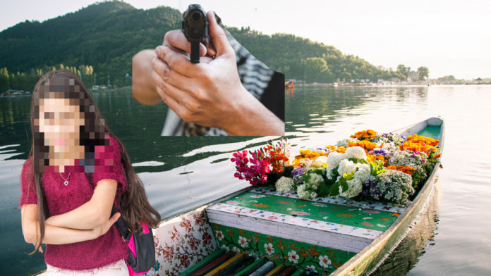 Kashmiri Girl shot by Terrorists; Image Source: The Australia Today