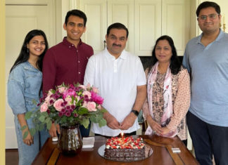 India’s richest ‘Adani Family’ commits A$12 billion to charity for education and skill development Adani Family; Image Source: Twitter