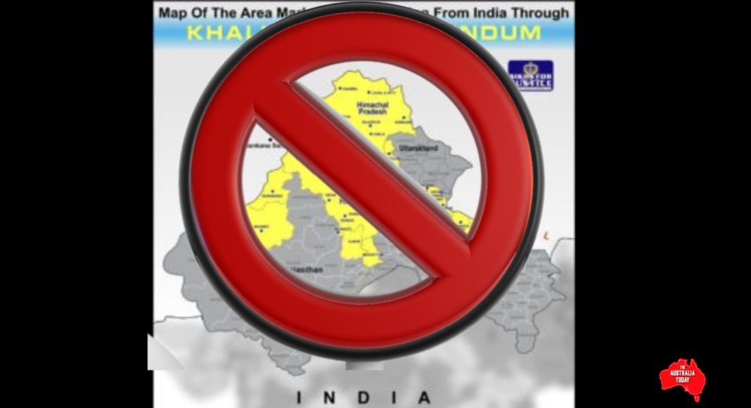 Khalistan map (SFJ)
