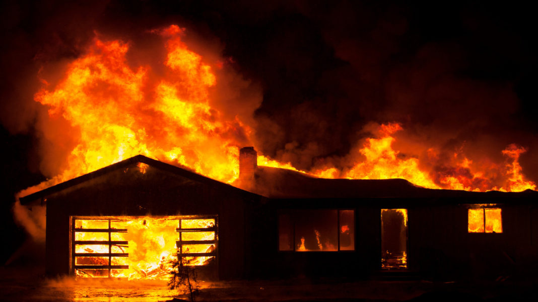 Representative image - House_Fire; Image Source: @CANVA