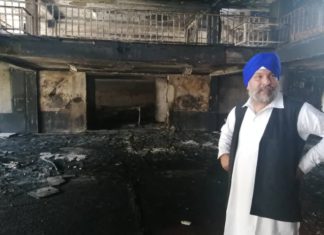 Gurudwara attacked in Kabul (Image source: Twitter-Tolo News)