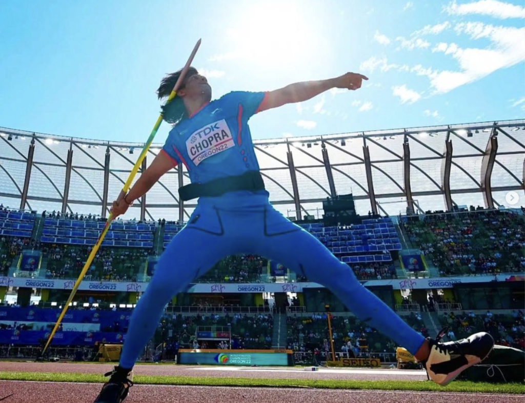 NEERAJ CHOPRA Indian javelin thrower; Image Source: @Instagram @NeerajChopra