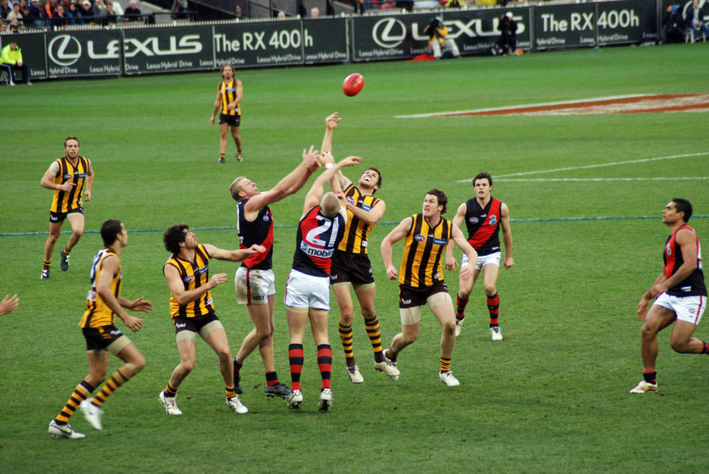 Stoppage in an AFL game 1