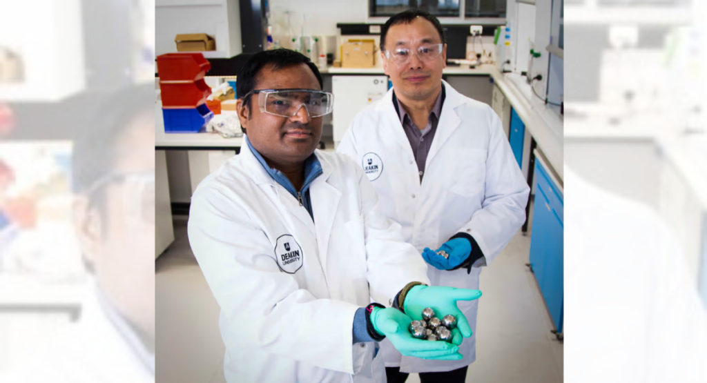 Indian-Australian scientist contributes to breakthrough research that could make hydrogen safer to use 4 Alfred Deakin Professor Ying (Ian) Chen and Dr Srikanth Mateti (Deakin University)