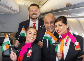 Qantas non-stop flights between Australia and southern India started today Qantas direct flight to southern India; Image Source: Qantas