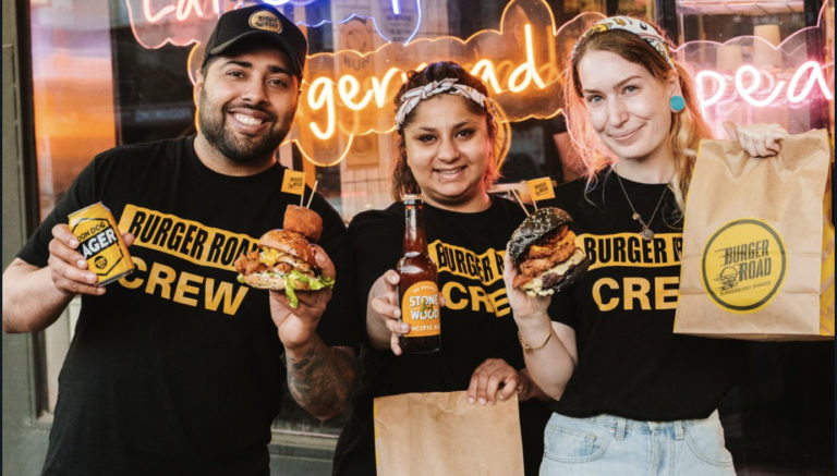 Indian International students Anna and Ishu riding the boat of successful entrepreneurs through ‘Burger Road’