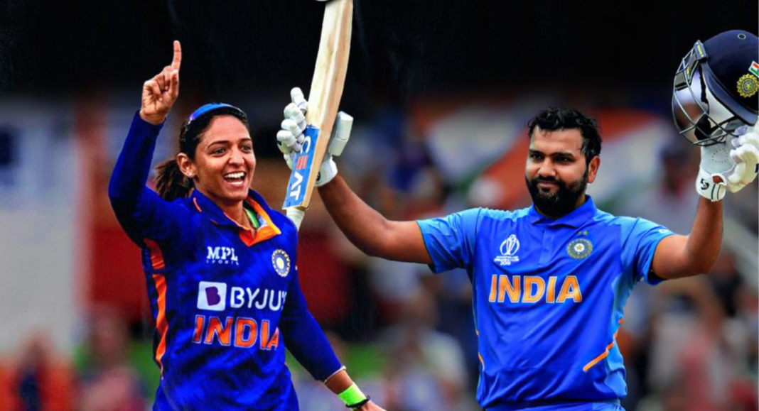 Harmanpreet Kaur and Rohit Sharma; Image Source: The Bridge