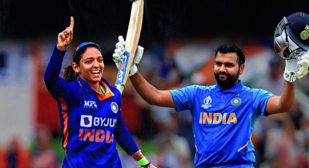 Harmanpreet Kaur and Rohit Sharma; Image Source: The Bridge