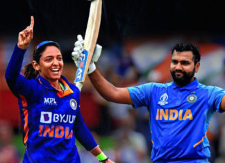 Harmanpreet Kaur and Rohit Sharma; Image Source: The Bridge