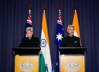 Foreign Minister Penny Wong and Indian External Minister S Jaishankar; Image Source: @PIB