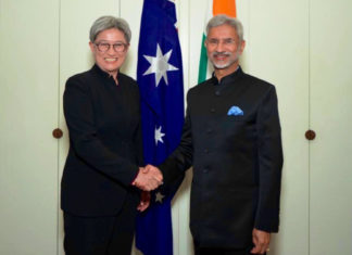 Foreign Minister Penny Wong and Indian External Minister S Jaishankar; Image Source: @PIB