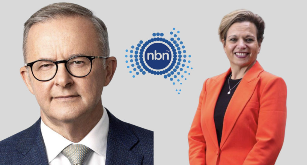 PM Anthony Albanese and Communication Minister Michelle Rowland; Image Source: @CANVA