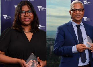 STEM Sisters and Institute of Health and Nursing Australia winners at the Victorian Premier’s Awards