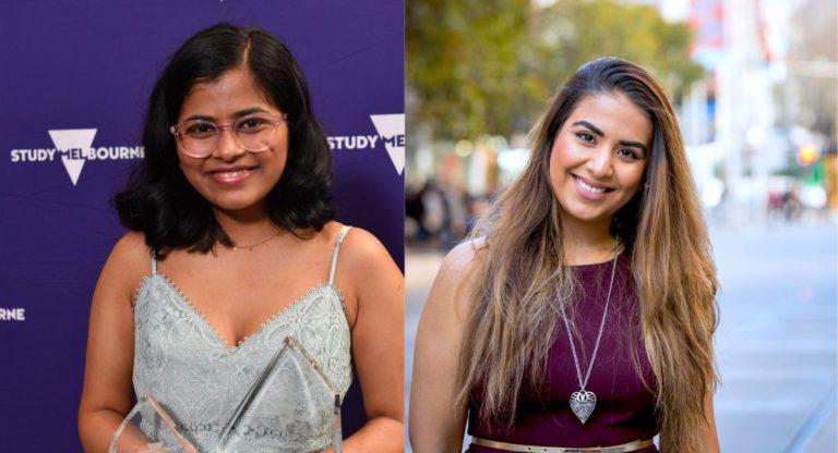 Indian international students Divyangana and Ritika win Victorian Premier’s award