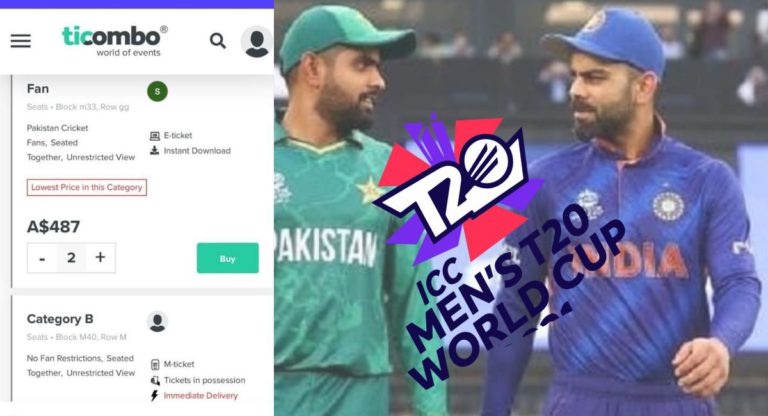 Illegal resellers of Ind vs Pak T20 match tickets will be fined $110,952