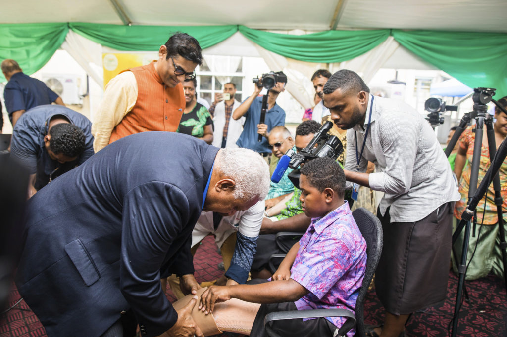 Jaipur Foot Camp in Fiji; Image Source: India In Fiji
