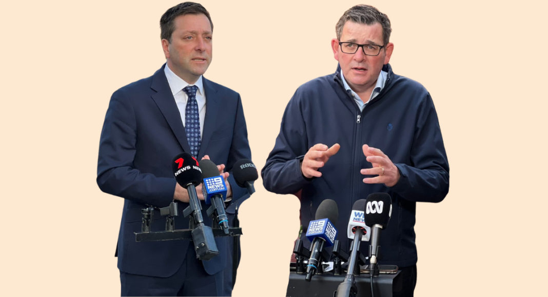 Matthew Guy and Daniel Andrews Image Source; The Australia Today