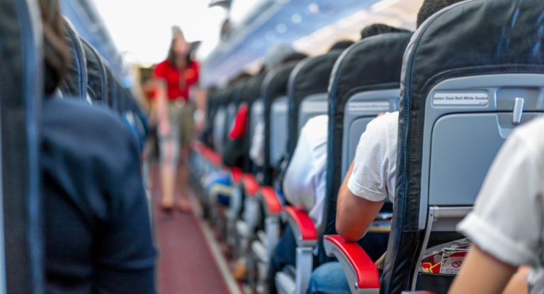 Man sentenced over indecent assaults of two women on domestic flight