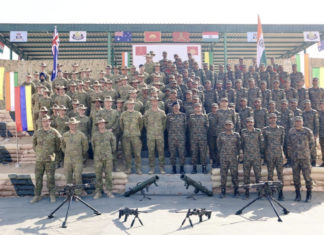 Australian and Indian Army joint exercise 'Austra Hind'; Image Source; PIB
