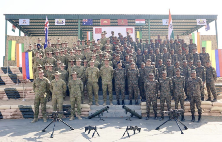 Australia and India conducting joint military exercise ‘Austra Hind’ in deserts of Rajasthan