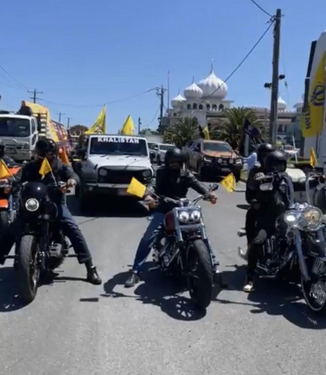 Khalistan Referendum Car Rally; Image Source: The Australia Today