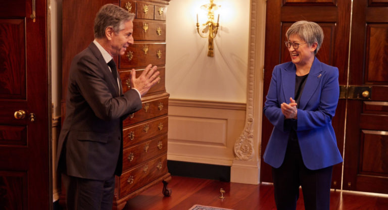 US says Hello to Australia with a Namaste