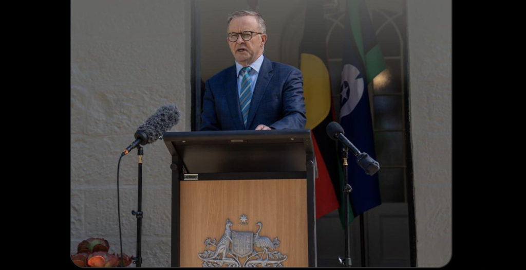 Prime Minister Anthony Albanese; Image Source: Twiter @ALBO