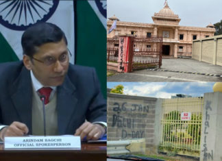 India raised vandalisation of Hindu temples with the Australian; Image Source: The Australia Today