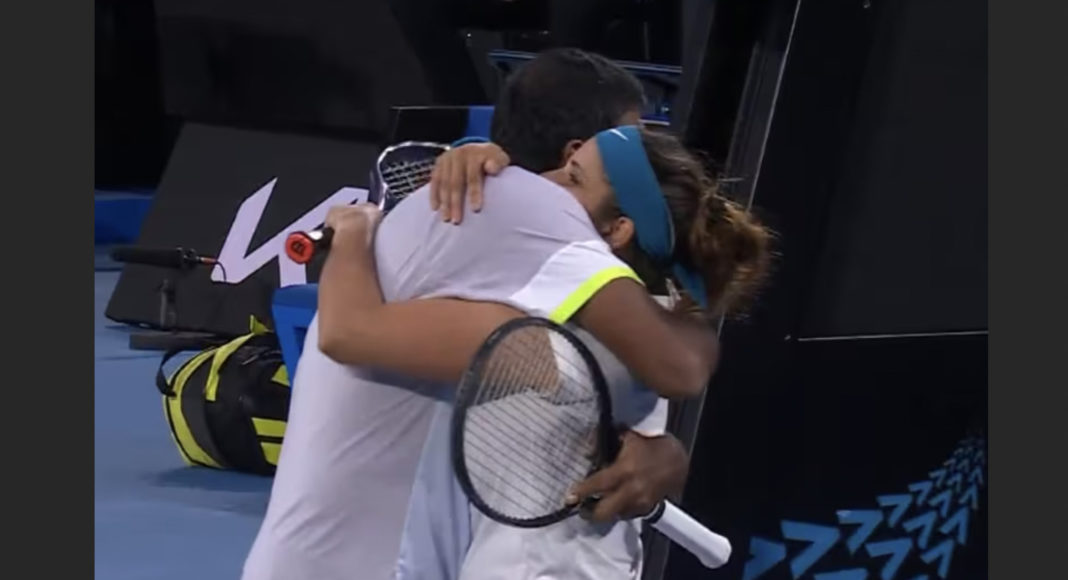 Sania Mirza-Rohan Bopanna march into mixed doubles final; Image Source: Twitter @AO