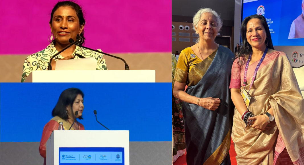 Zaneta Mascarenhas, Sheba Nadlyarkar and Mitu Bhowmick Lange three women leaders from Australia rocked Pravasi Bhartiya Diwas; Image Source: The Australia Today