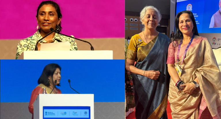 Zaneta Mascarenhas, Sheba Nandkeolyar and Mitu Bhowmick Lange three women leaders from Australia rocked Pravasi Bhartiya Diwas