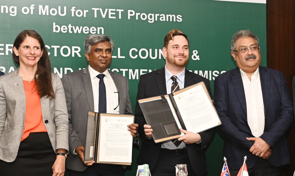 Austrade signs MoUs to improve India's skill and vocational training standards: Image Source: Twitter @bijoyghosh70