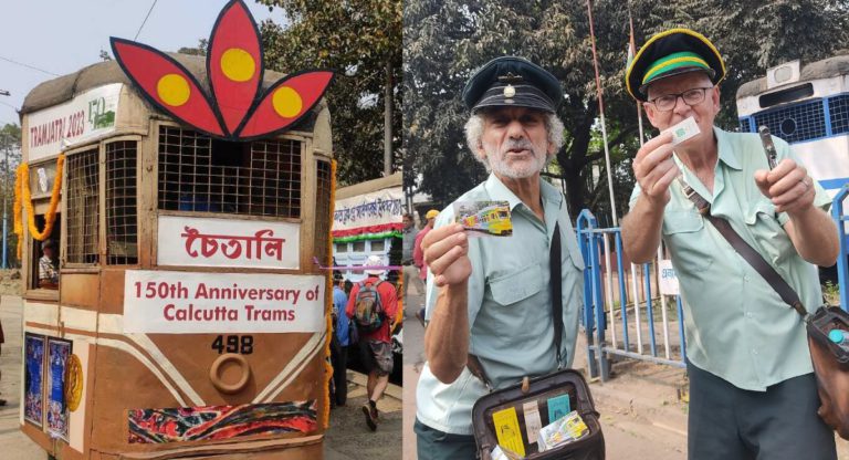 Two Australians help celebrate 150 years of Kolkata trams