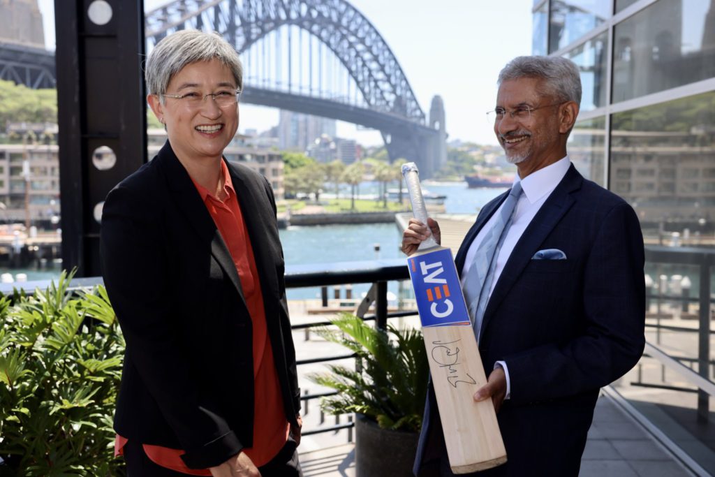 Minister for Foreign Affairs Penny Wong and Indian External Affairs Minister Dr S Jaishankar; Image Source: Supplied DFAT