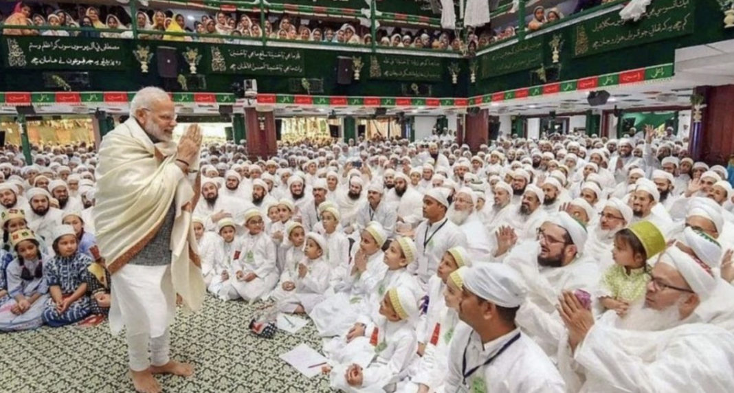 Indian PM Narendra Modi with Muslim Community: Image Source: supplied