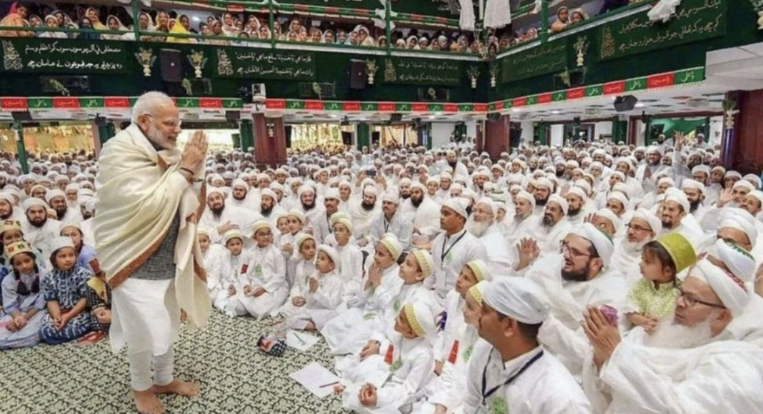 Indian PM Narendra Modi with Muslim Community: Image Source: supplied