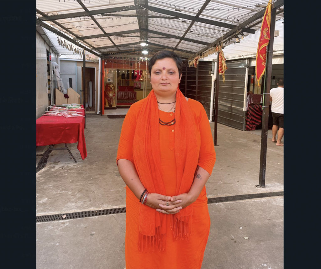 Priest Bhawna, Kali Mata Mandir, Melbourne; Image Source: Supplied