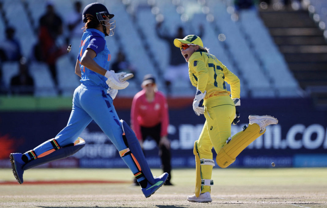 India lost to Australia in WCT20 semifinal; Image Source: Twitter-Cricket Australia Women