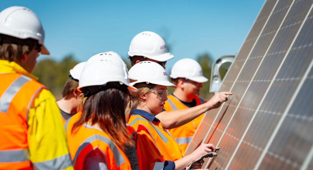 Students visit Rugby Run Solar Farm: Image Source: Supplied