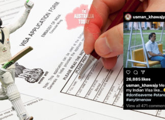 Usman Khawaja Indian visa delay; Image Source: The Australia Today