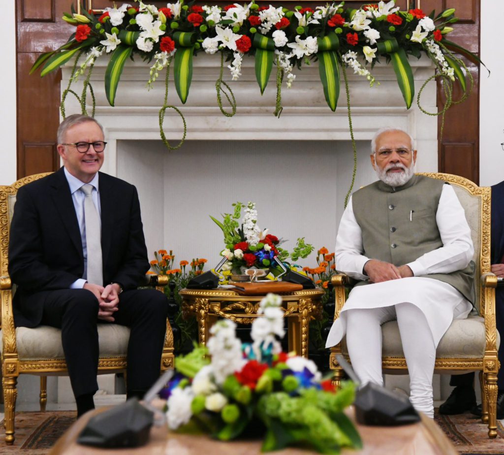 Prime Minister Anthony Albanese and Indian Prime Minister Narendra Modi; Image Source: PIB