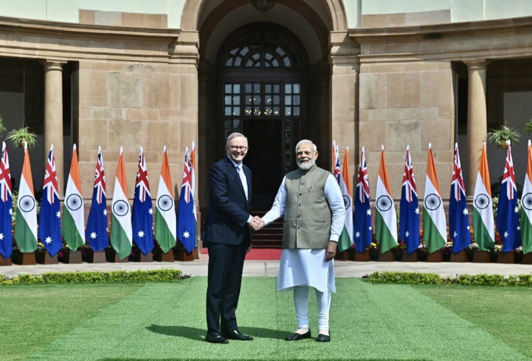 Prime Minister Anthony Albanese and Indian Prime Minister Narendra Modi; Image Source: PIB