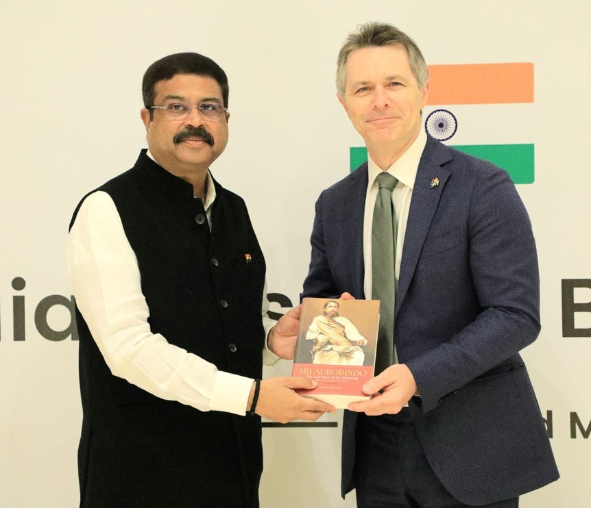 Education Minister Jason Clare and Indian Education Dharmendra Pradhan; Image Source: PIB