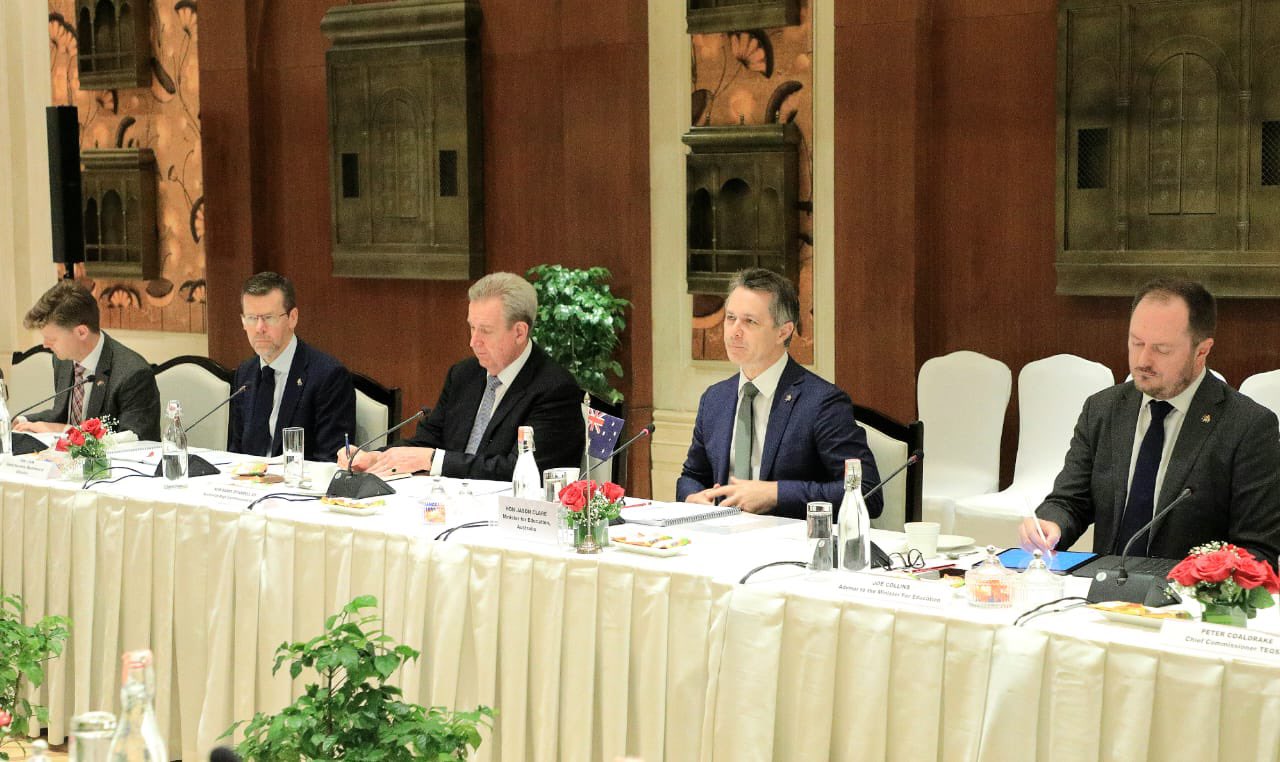 Education Minister Jason Clare and Indian Education Dharmendra Pradhan; Image Source: PIB