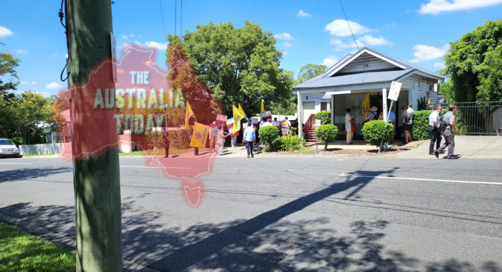 Khalistan blockade at Indian Consulate, Brisbane; Image Source: The Australia Toda