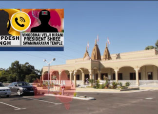 Perth's Shree Swaminarayan Temple threatened by Khalistan supporters; Image Source: The Australia Today