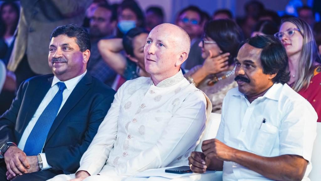 WA Innovation Minister Stephen Dawson facilitated by Minister Mano Thangaraj in #Chennai; Image Source: Supplied