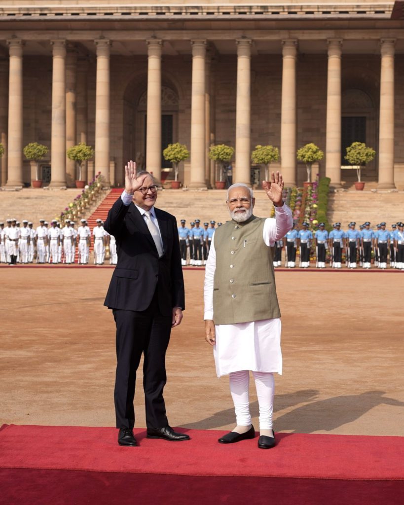 Prime Minister Anthony Albanese and Indian Prime Minister Narendra Modi; Image Source: PIB